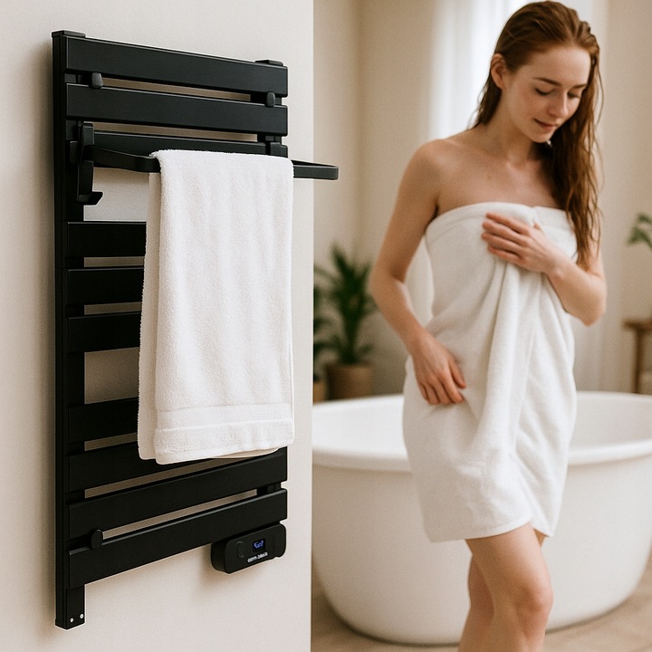 WIESZAK PÓŁKA SUSZARKA HACZYK NA RĘCZNIKI NA GRZEJNIK ŁAZIENKOWY DRABINKOWY