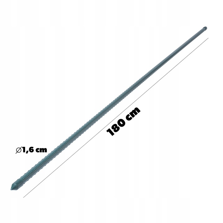 TYCZKA DO ROŚLIN PODPORA 180cm TYCZKI PALIK POMIDORÓW POWLEKANA 16mm