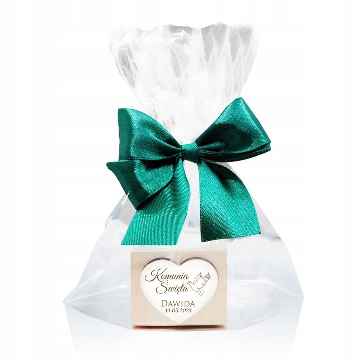 Podziękowanie dla Rodziców Chrzestnych na Komunię Chrzest świecznik
