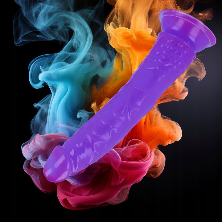 Dildo Realistyczne Penis Żylasty 21 Cm Z Przyssawką Wodoodporny Sex Analny