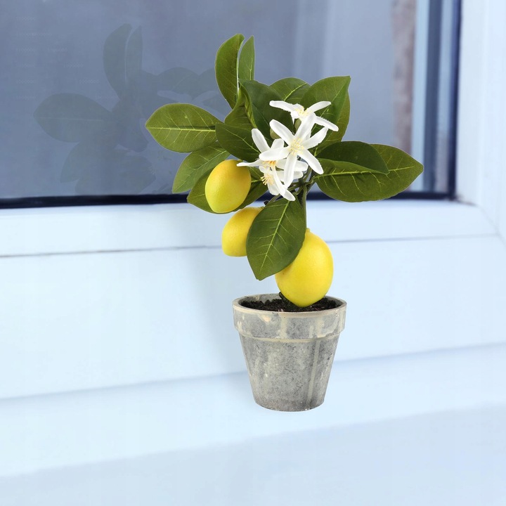 Sztuczne drzewko bonsai cytrynowe do dekoracji wnętrz i imprez