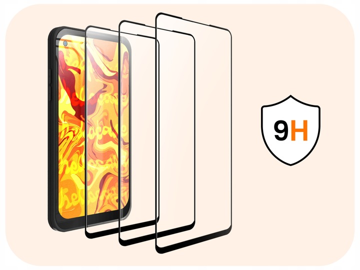 3-pak SZKŁO HARTOWANE DO Realme 8 na cały ekran 9H ochronne 5D
