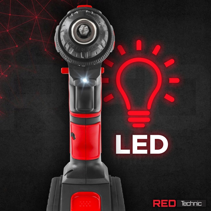 WIERTARKO WKRĘTARKA AKUMULATOROWA 21V MOCNA WKRĘTAK ZAKRĘTARKA 2xAKU