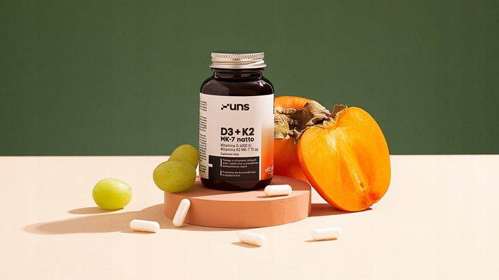 UNS WITAMINA D3 4000IU K2 MK7 NATTO 60 VEGE KAPS