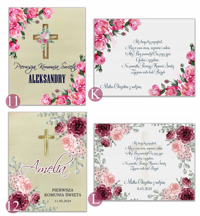 Biblia Pismo Święte Komunia Chrzest Pudełko Grawer Pamiątka PIĘKNE WZORY