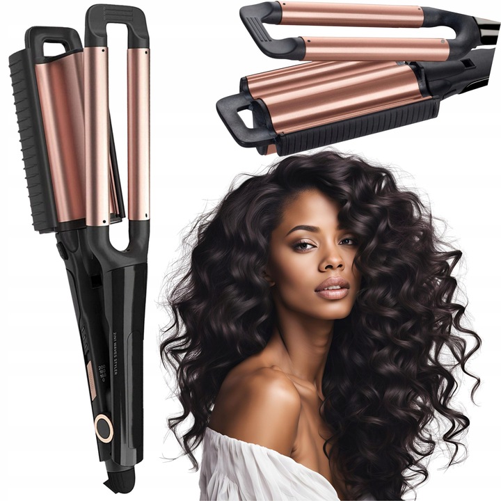 LOKÓWKA FALOWNICA DO WŁOSÓW CERAMICZNA PROFESJONALNA DO DŁUGICH WŁOSÓW LOKI