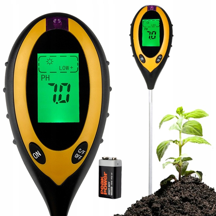 KWASOMIERZ GLEBOWY 4w1 TESTER MIERNIK PH ZIEMII