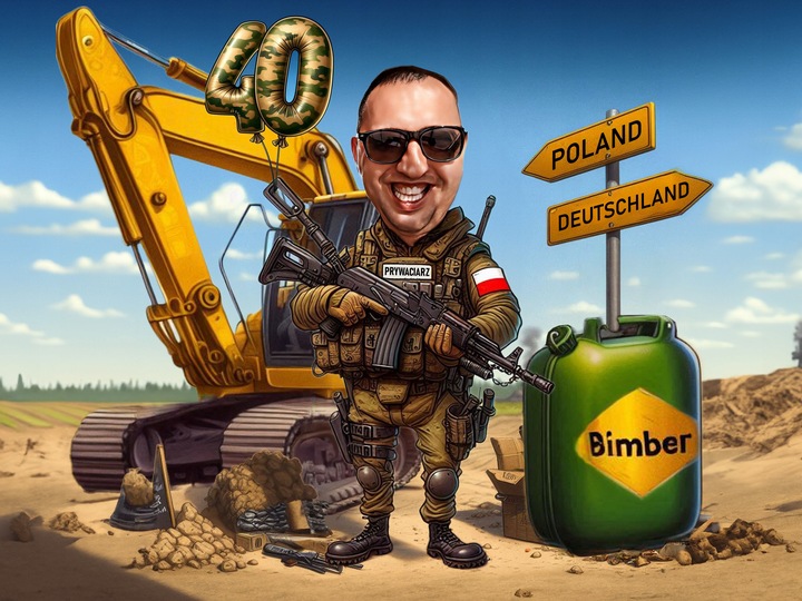 Karykatura A3 ze zdjęcia prezent rocznica urodziny 18natka ramka GRATIS