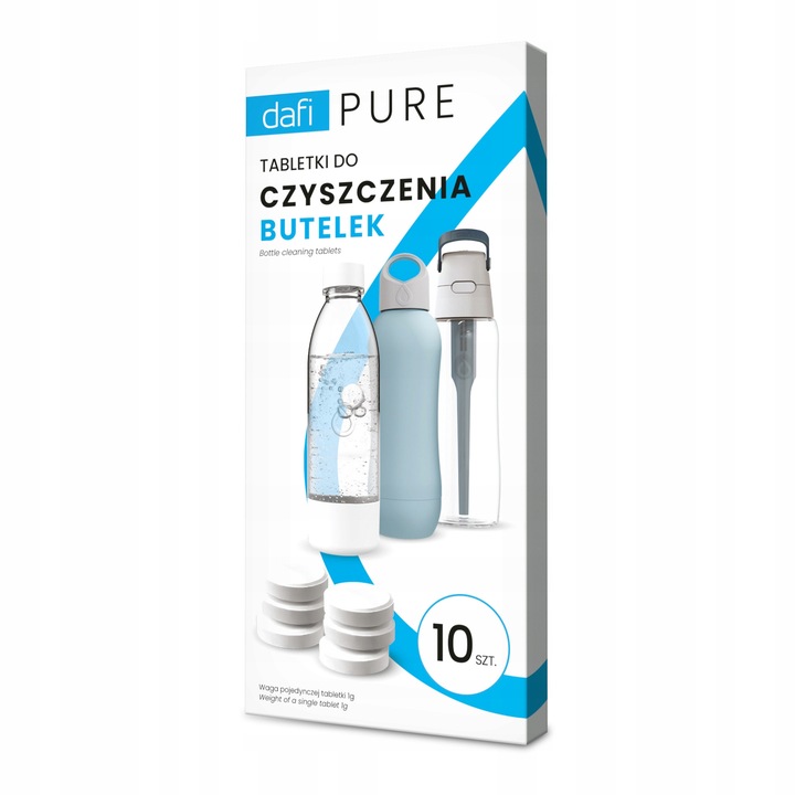 Tabletki Czyszczące Dafi do Czyszczenia Butelek Bidonów Termosów 10x