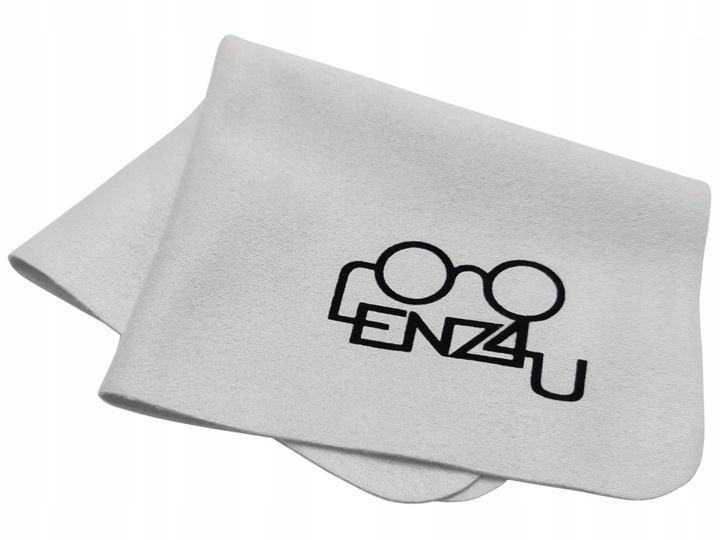 Etui Twarde na Okulary + Ściereczka Lenz4u z Mikrofibry do Okularów Zestaw