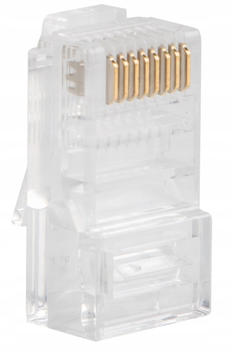 100 SZT. KOŃCÓWKI WTYK WTYKI RJ45 8P8C UTP KAT.5E CAT.5E PRZELOTOWE LANBERG