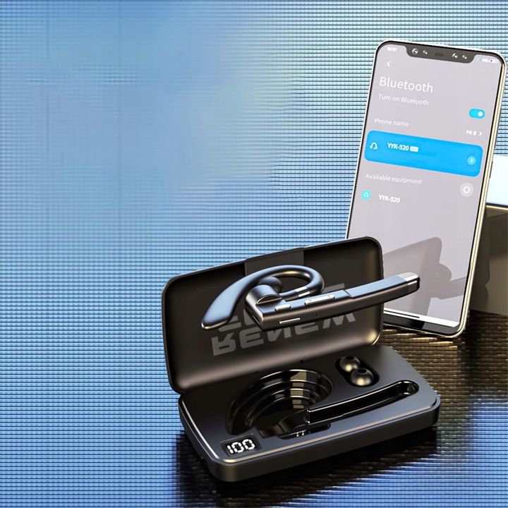 Bezprzewodowa słuchawka do rozmów BLUETOOTH mikrofon dla kierowców do ucha