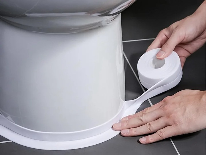 2X TAŚMA USZCZELNIAJĄCA DO WANNY BRODZIKA UMYWLKI ZLEWU 38mm X 3,2m