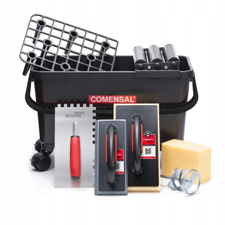 COMENSAL PROFESJONALNE WIADRO DO FUGOWANIA 24L ZESTAW GLAZURNICZY XL 9 el.