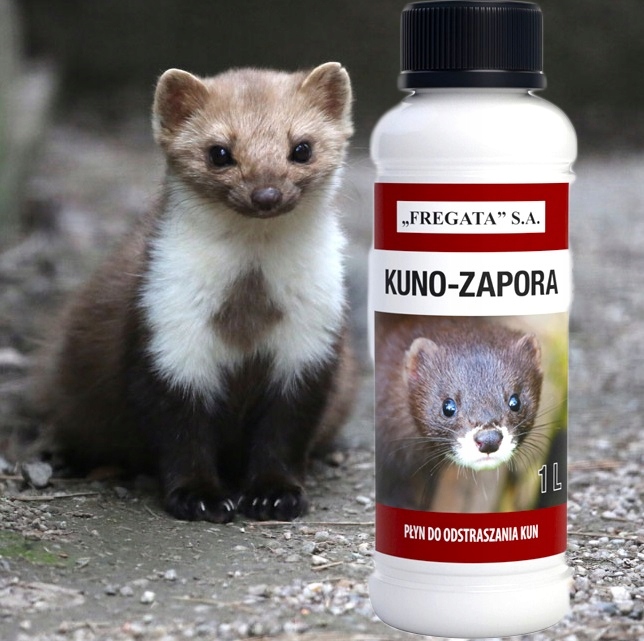 KUNO ZAPORA SILNY PŁYN ODSTRASZACZ KUN GRYZONI 1 L