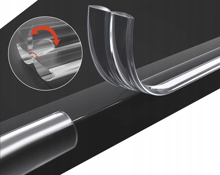 BEZBARWNA LISTWA ZABEZPIECZAJĄCA KANTY MEBLI RANTY Narożniki Krawędzie