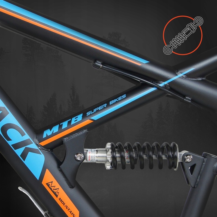 ROWER GÓRSKI MTB SHIMANO Amortyzatory 26'' BIDON BŁOTNIKI 18 BIEGÓW