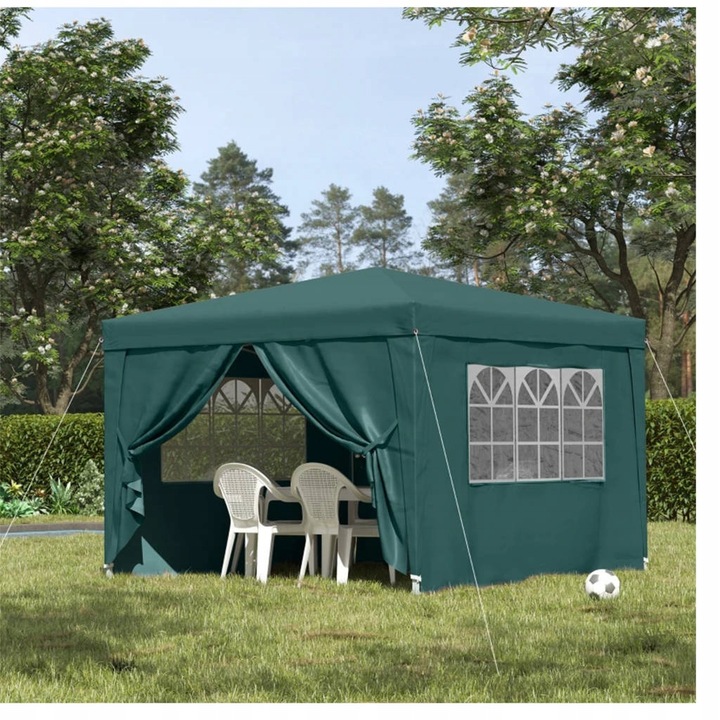 PAWILON OGRODOWY EKSPRESOWY NAMIOT HANDLOWY 3x3m AUTOMATYCZNY + 4