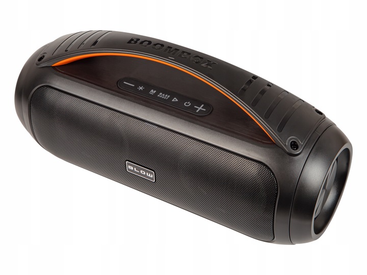 MOCNY GŁOŚNIK BLUETOOTH PRZENOŚNY BOOMBOX MIKROFON PILOT USB SD FM