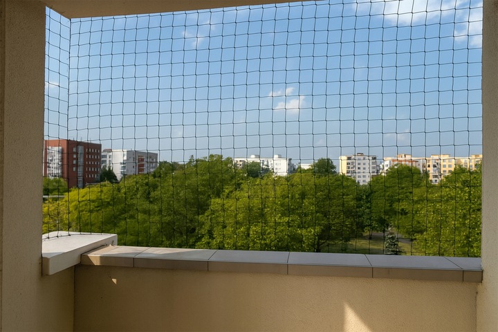 OCHRONNA SIATKA NA PTAKI GOŁĘBIE 10X10M MOCNA PRZECIW PTAKOM SZPAKOM