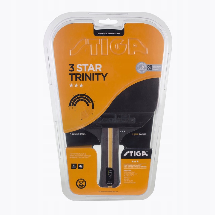Rakietka do tenisa stołowego STIGA Trinity 3-Star OS