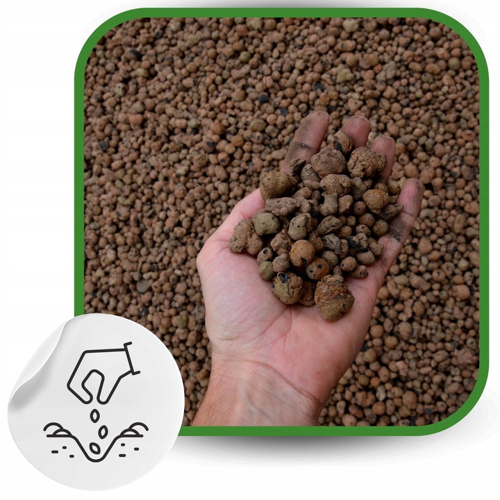 Keramzyt Ogrodniczy 50L 10-20 mm 15KG Drenaż do Warzyw Roślin