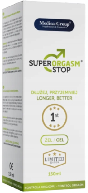 SUPER ORGASM STOP żel na opóźnienie wytrysku dla mężczyzn 150 ml