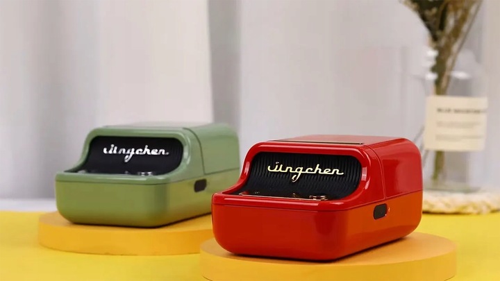 Drukarka termiczna NIIMBOT B21 czerwony + rolka etykiet