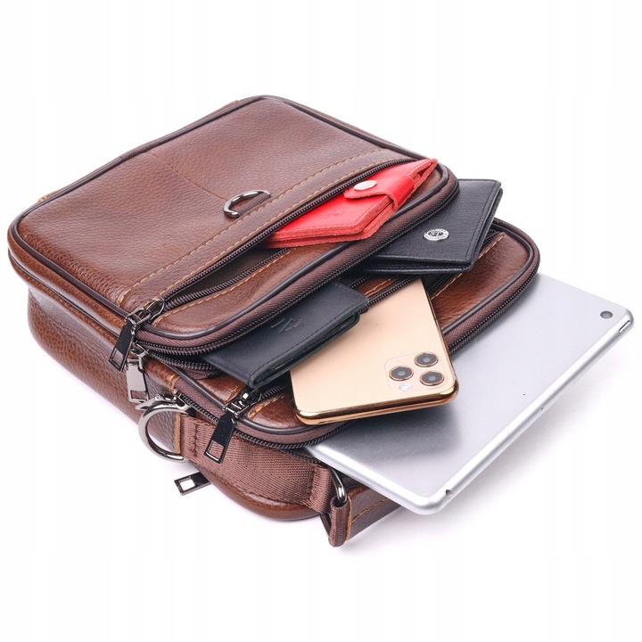 Znakomita męska torba skórzana