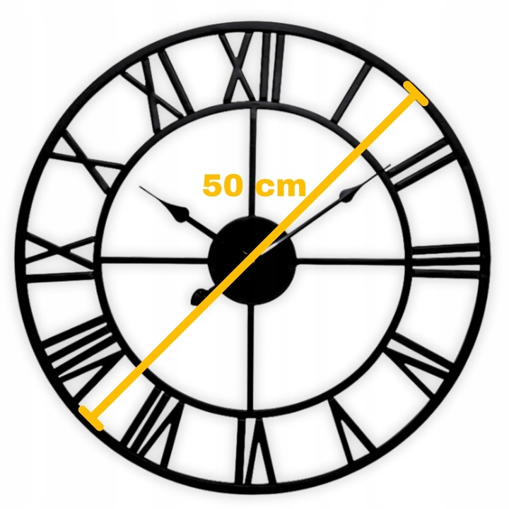 Zegar ścienny duży elektroniczny do salonu kuchni loft cichy na