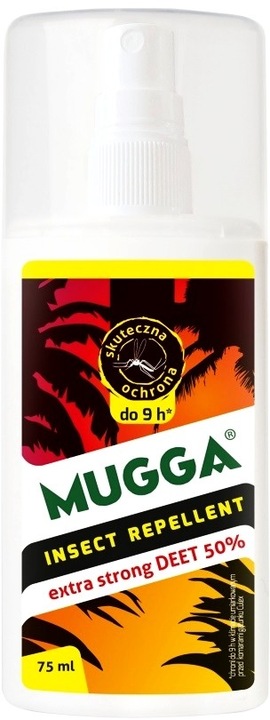 Mugga Strong spray 50% DEET 75 ml odstraszacz na komary i kleszcze ORYGINAŁ