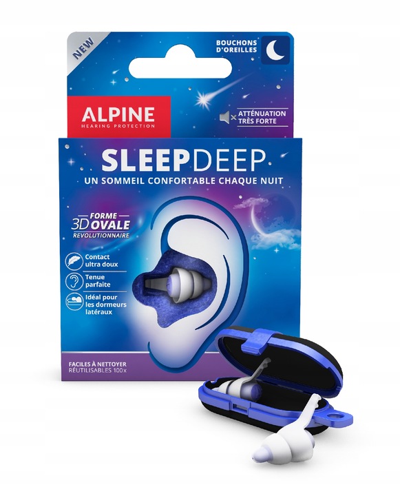 Alpine SleepDeep zatyczki do uszu do spania (para)
