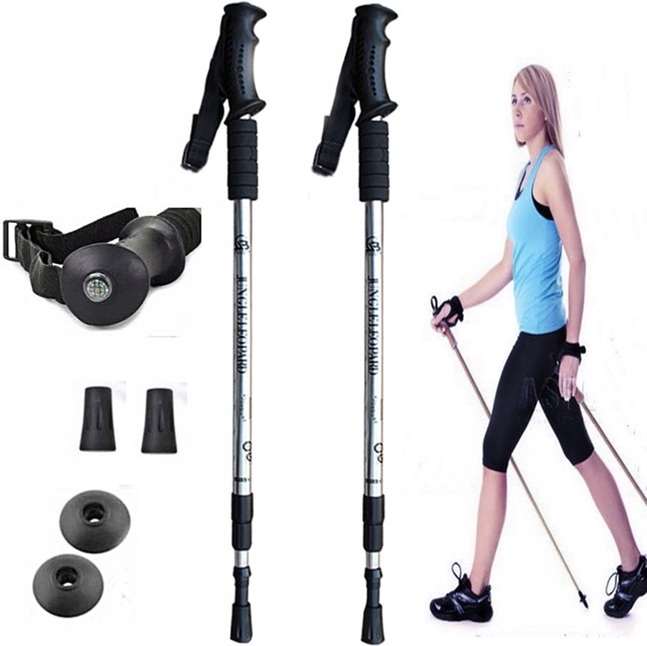 KIJKI DO CHODZENIA NORDIC WALKING ZESTAW PIĘKNE NASYCONE KOLORY+GRATISY