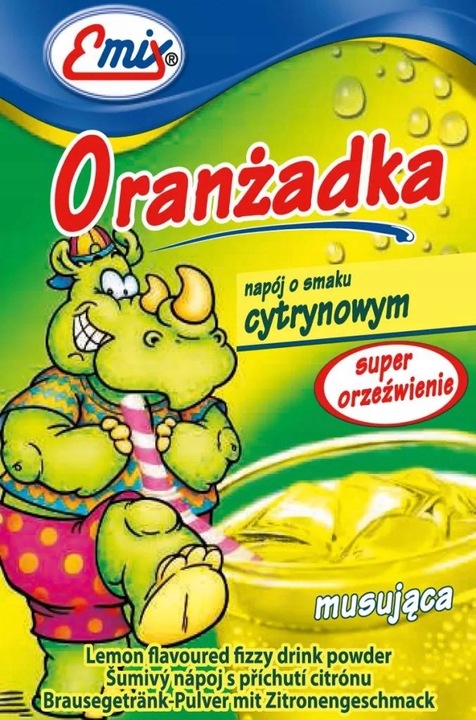 Emix Oranżada o smaku cytrynowym 16 g x 40 sztuk
