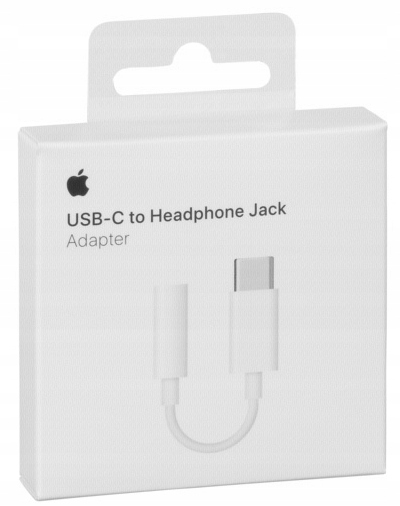 Oryginalny ADAPTER PRZEJŚCIÓWKA APPLE USB-C - JACK 3,5MM iPhone 15 PRO MAX