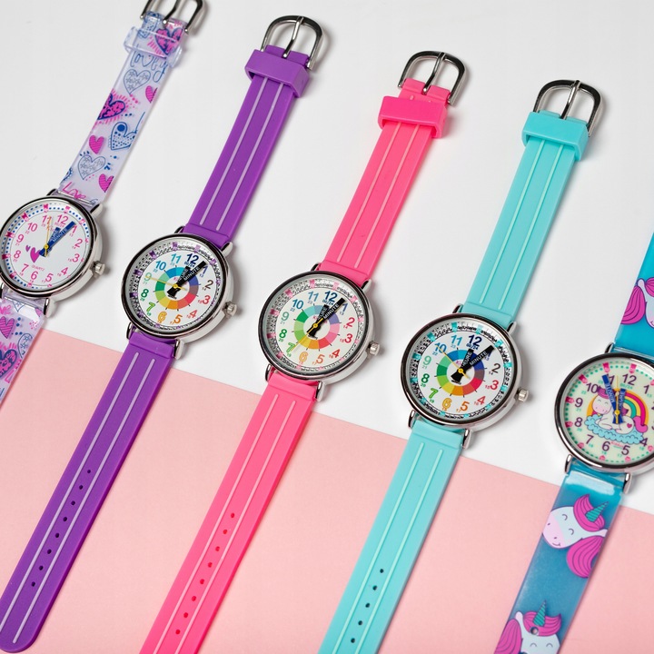 Kiddus Zegarek edukacyjny dla dzieci, idealny do nauki odczytywania godziny