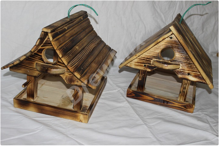 Karmnik Dla Ptaków Zimujących Drewniany BudkaDOMEK