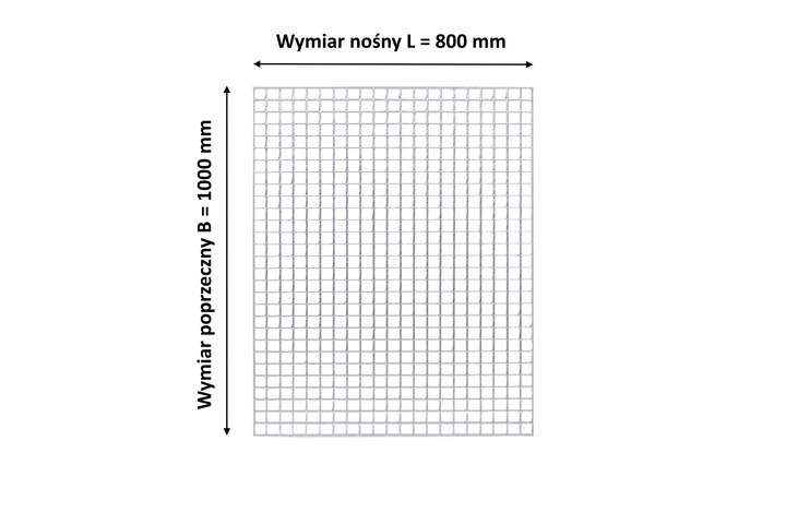 Krata WEMA 800x1000 | ocynkowana | płaskownik 30x2 mm | podest metalowy