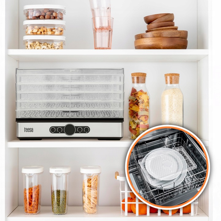 Suszarka do grzybów warzyw owoców 400W 5 sit wyświetlacz termoobieg