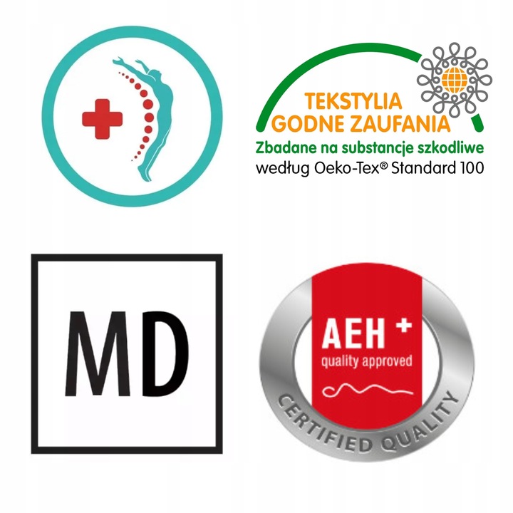 Materac PASODOBLE Hilding 160x200 cm TWARDY Medyczny Sprężynowy VELVET