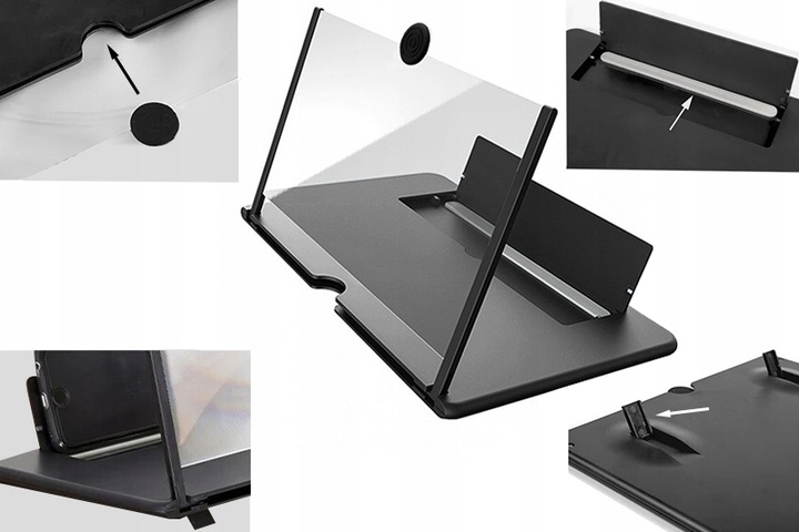 Lupa wzmacniacz ekranu 3D do telefonu 16" CALI POWIĘKSZACZ SZKŁO LUPA ZOOM