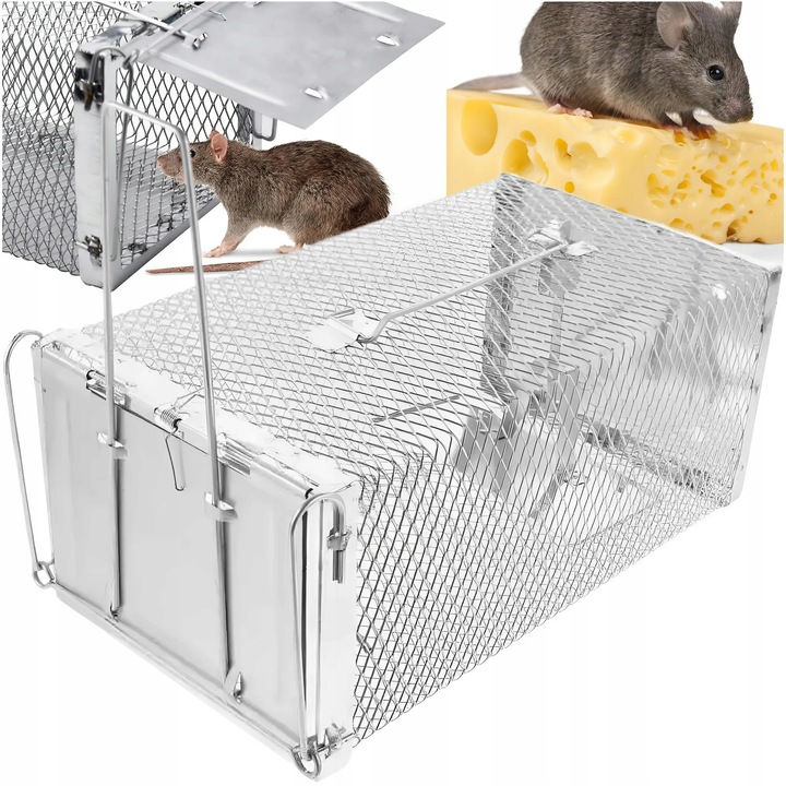 PUŁAPKA ŻYWOŁAPKA NA SZCZURY MYSZY GRYZONIE KUNY ŁAPKA DO ŁAPANIA