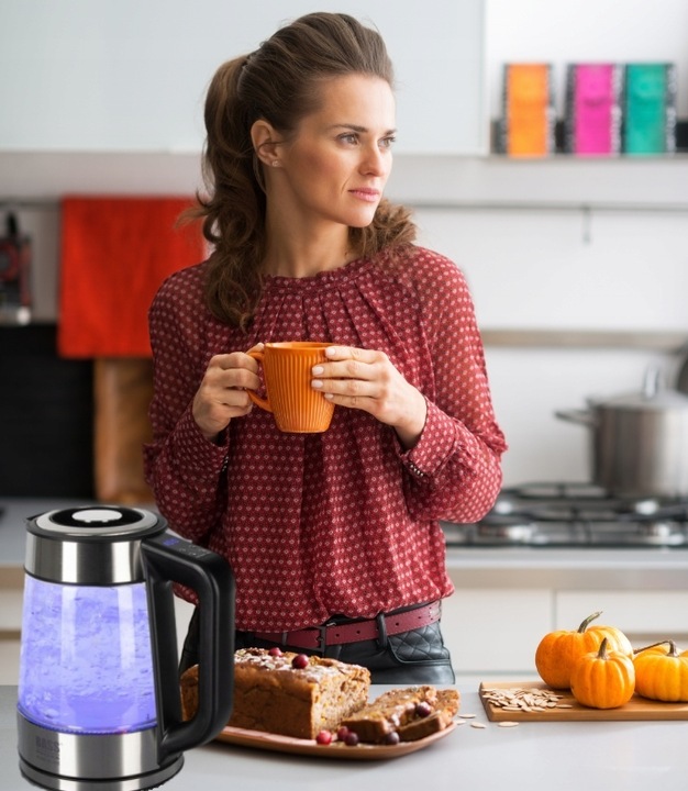 CZAJNIK ELEKTRYCZNY 1,7L 2200W REG TEMP 40-100°C SZKLANY BEZPRZEWODOWY