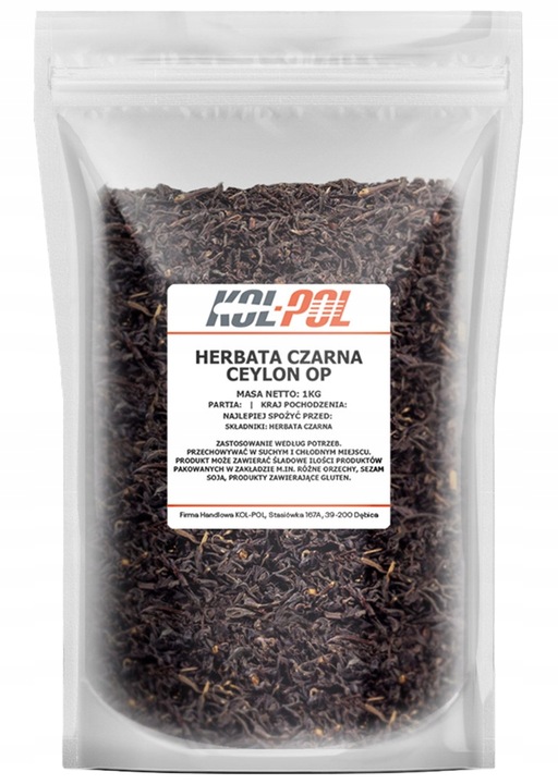 HERBATA CZARNA CEYLON OP 1kg Liściasta naturalna