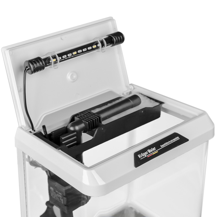 KOMPLETNY ZESTAW DLA POCZĄTKUJĄCEGO AKWARYSTY Z FILTREM I OŚWIETLENIEM 7L