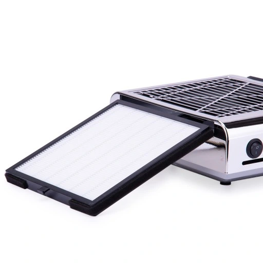 Pochłaniacz pyłu do paznokci 80W kasetowy 858-8