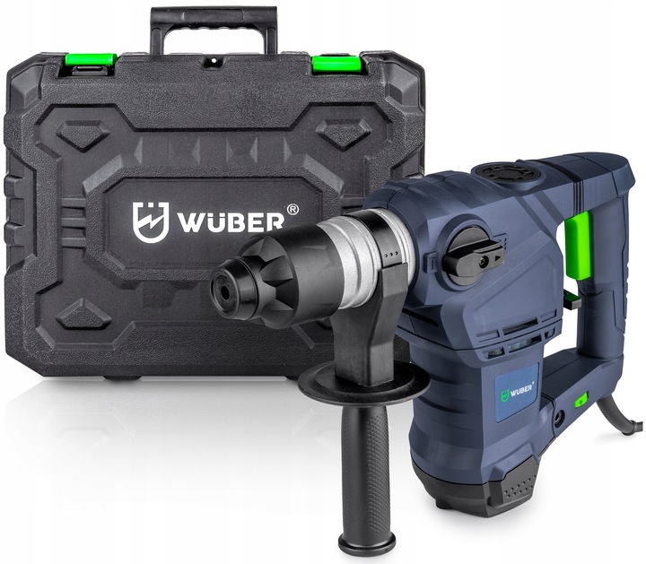 MŁOTOWIERTARKA UDAROWA SDS+ WIERTARKA MŁOT UDAROWY MOCNY ZESTAW WUBER