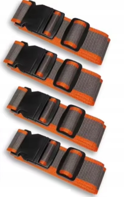 4x PASEK DO WALIZKI BAGAŻU TORBY ZABEZPIECZAJĄCY SPINAJĄCY MOCNY 100-200 cm