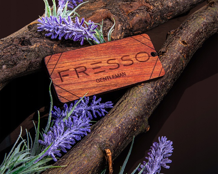 FRESSO Gentleman Drewniana Zawieszka Zapachowa Do Samochodu Auta Dla Faceta