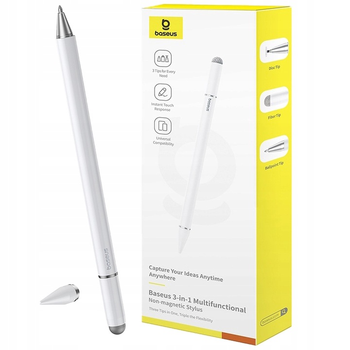 BASEUS RYSIK 3W1 STYLUS PEN UNIWERSALNY DO EKRANÓW DOTYKOWYCH ANDROID IOS